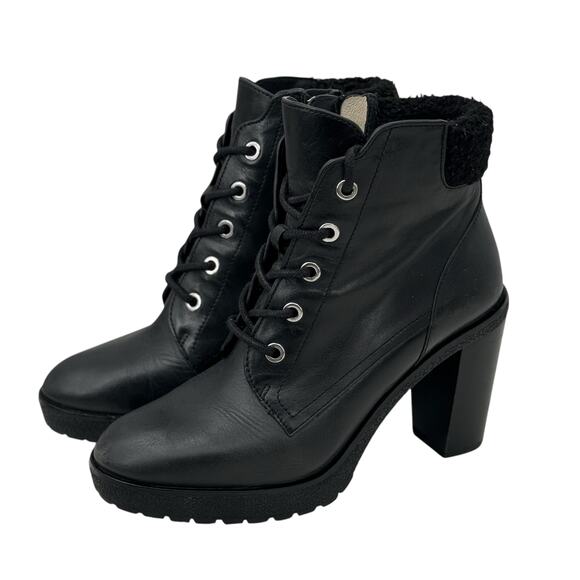 Michael Kors Kim Combat Boot Women's SZ 6 Black Edgy Utility Everyday Versatile - Picture 1 of 10